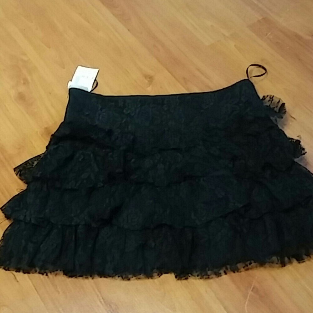Lace Ruffle Skirt